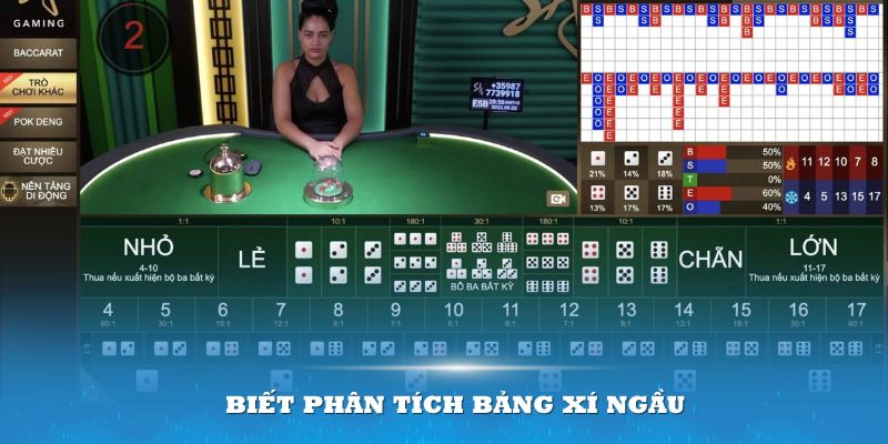 Biết phân tích bảng xí ngầu sẽ là lợi thế lớn